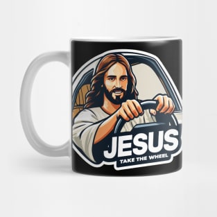 Jesus Take The Wheel Mug